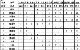 2005CRC N组车手积分榜