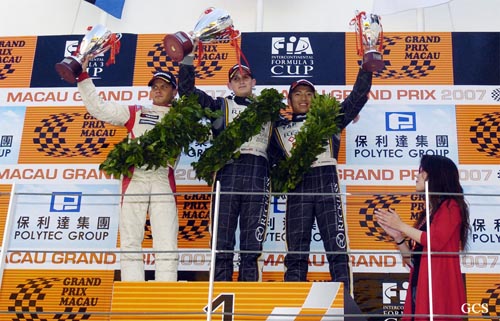 查域斯以轻松姿态获得澳门格兰披治F3冠军