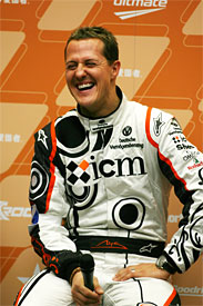 Michael Schumacher after the Race of Champions