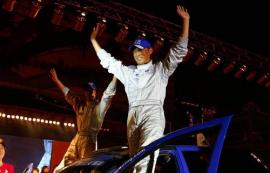 2011张掖·中国汽车拉力锦标赛开幕式拉开序幕